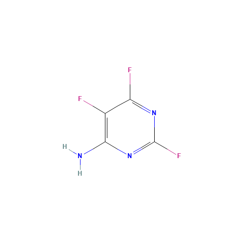 2,5,6-trifluoropyrimidin-4-amine (CAS: 697-85-8) - Chemical Structure and Molecular Formula 