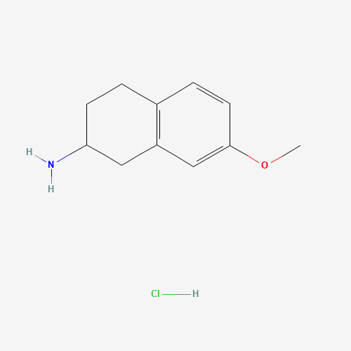7-methoxy-1,2,3,4-tetrahydronaphthalen-2-amine;hydrochloride (CAS: 3880-78-2) - Chemical Structure and Molecular Formula 
