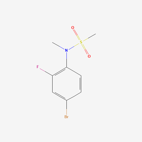 N-(4-bromo-2-fluorophenyl)-N-methylmethanesulfonamide (CAS: 749929-61-1) - Chemical Structure and Molecular Formula 