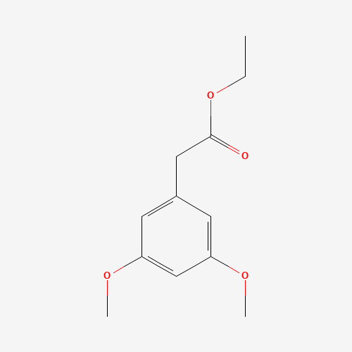 ethyl 2-(3,5-dimethoxyphenyl)acetate (CAS: 65976-77-4) - Chemical Structure and Molecular Formula 