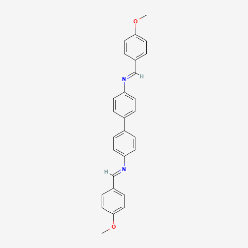 1-(4-methoxyphenyl)-N-[4-[4-[(4-methoxyphenyl)methylideneamino]phenyl]phenyl]methanimine (CAS: 10123-03-2) - Chemical Structure and Molecular Formula 