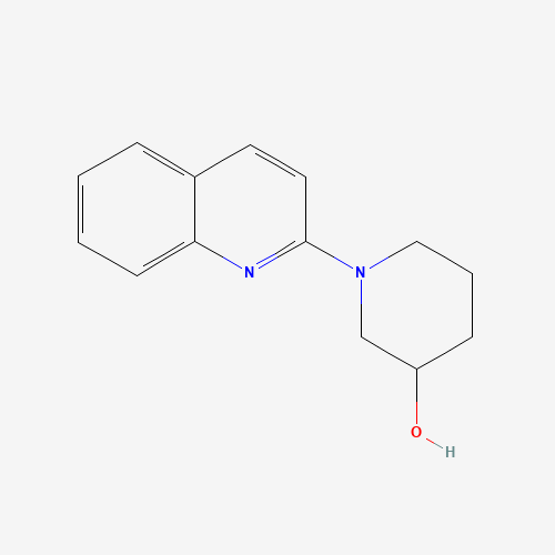 1-quinolin-2-ylpiperidin-3-ol (CAS: 1304049-71-5) - Chemical Structure and Molecular Formula 