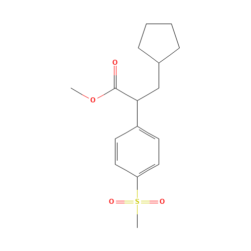 methyl 3-cyclopentyl-2-(4-methylsulfonylphenyl)propanoate (CAS: 300355-19-5) - Related Chemical Product