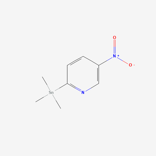 trimethyl-(5-nitropyridin-2-yl)stannane (CAS: 184962-91-2) - Chemical Structure and Molecular Formula 
