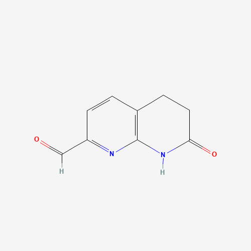 7-oxo-6,8-dihydro-5H-1,8-naphthyridine-2-carbaldehyde (CAS: 615568-72-4) - Chemical Structure and Molecular Formula 