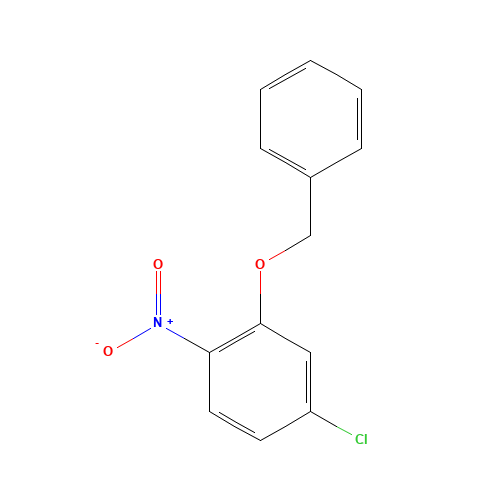 4-chloro-1-nitro-2-phenylmethoxybenzene (CAS: 84437-61-6) - Chemical Structure and Molecular Formula 