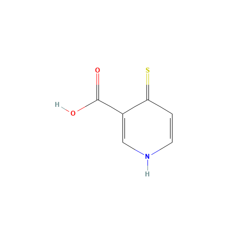 4-sulfanylidene-1H-pyridine-3-carboxylic acid (CAS: 18103-73-6) - Chemical Structure and Molecular Formula 