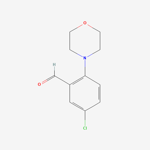 5-chloro-2-morpholin-4-ylbenzaldehyde (CAS: 1446818-96-7) - Chemical Structure and Molecular Formula 