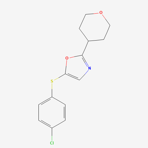 5-(4-chlorophenyl)sulfanyl-2-(oxan-4-yl)-1,3-oxazole (CAS: 1338918-33-4) - Related Chemical Product