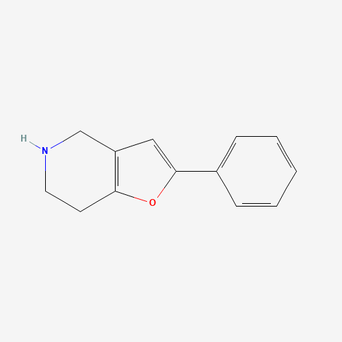 2-phenyl-4,5,6,7-tetrahydrofuro[3,2-c]pyridine (CAS: 64996-25-4) - Chemical Structure and Molecular Formula 