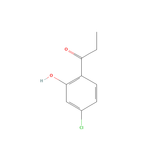 1-(4-chloro-2-hydroxyphenyl)propan-1-one (CAS: 1127-97-5) - Chemical Structure and Molecular Formula 