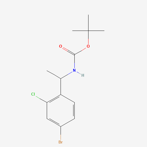 tert-butyl N-[1-(4-bromo-2-chlorophenyl)ethyl]carbamate (CAS: 1002310-01-1) - Related Chemical Product