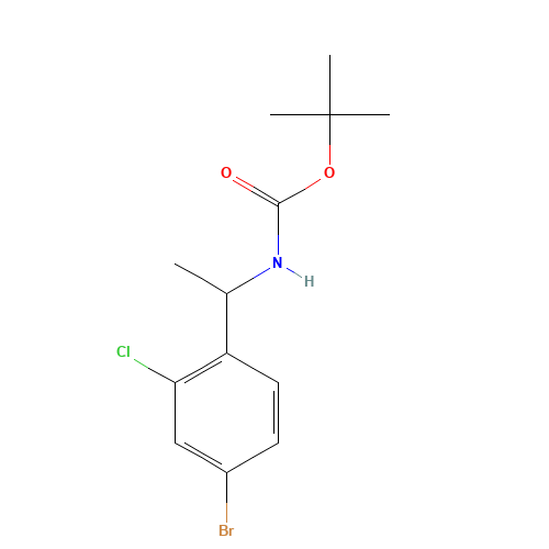 tert-butyl N-[1-(4-bromo-2-chlorophenyl)ethyl]carbamate (CAS: 1002310-01-1) - Related Chemical Product