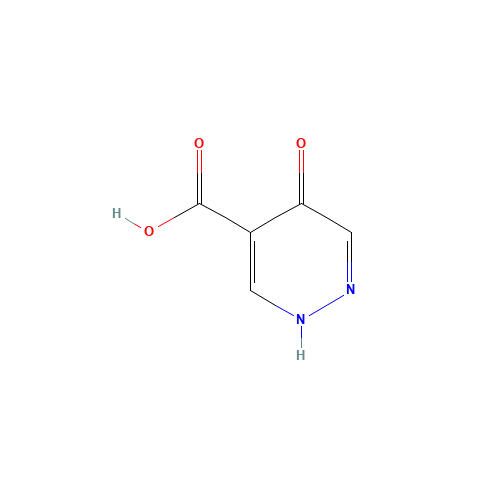 4-oxo-1H-pyridazine-5-carboxylic acid (CAS: 21579-35-1) - Chemical Structure and Molecular Formula 