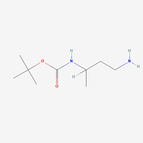 tert-butyl N-(4-aminobutan-2-yl)carbamate (CAS: 177489-90-6) - Chemical Structure and Molecular Formula 