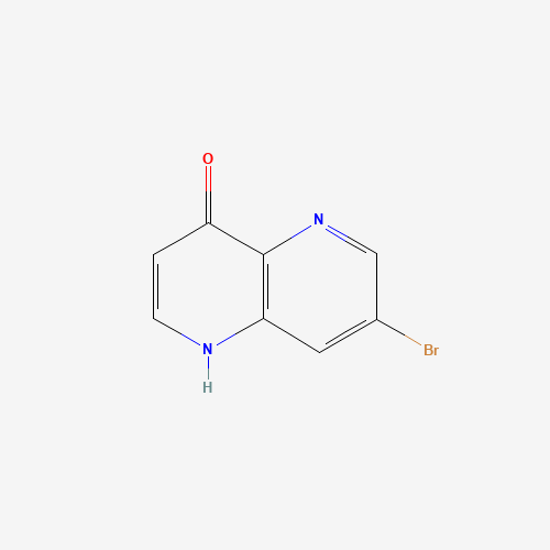 7-bromo-1H-1,5-naphthyridin-4-one (CAS: 1151802-14-0) - Chemical Structure and Molecular Formula 