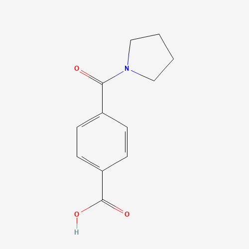 4-(pyrrolidine-1-carbonyl)benzoic acid (CAS: 150057-97-9) - Chemical Structure and Molecular Formula 