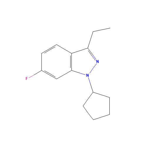 1-cyclopentyl-3-ethyl-6-fluoroindazole (CAS: 885271-87-4) - Related Chemical Product