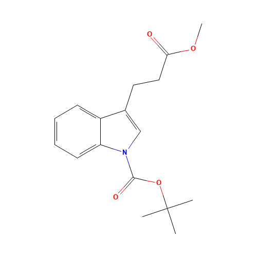 tert-butyl 3-(3-methoxy-3-oxopropyl)indole-1-carboxylate (CAS: 253605-13-9) - Related Chemical Product
