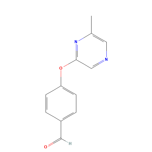 4-(6-methylpyrazin-2-yl)oxybenzaldehyde (CAS: 906353-01-3) - Related Chemical Product