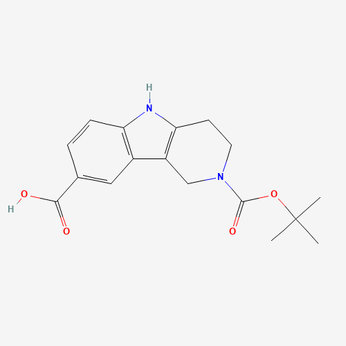 2-[(2-methylpropan-2-yl)oxycarbonyl]-1,3,4,5-tetrahydropyrido[4,3-b]indole-8-carboxylic acid (CAS: 300715-96-2) - Related Chemical Product