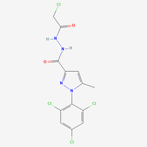 N'-(2-chloroacetyl)-5-methyl-1-(2,4,6-trichlorophenyl)pyrazole-3-carbohydrazide (CAS: 261510-96-7) - Related Chemical Product