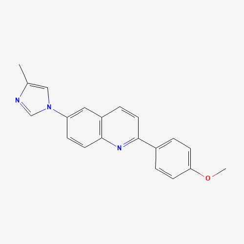 2-(4-methoxyphenyl)-6-(4-methylimidazol-1-yl)quinoline (CAS: 1201902-20-6) - Chemical Structure and Molecular Formula 