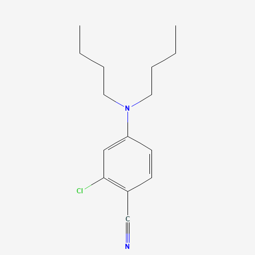 2-chloro-4-(dibutylamino)benzonitrile (CAS: 821777-08-6) - Chemical Structure and Molecular Formula 