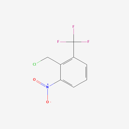2-(chloromethyl)-1-nitro-3-(trifluoromethyl)benzene (CAS: 1227582-39-9) - Chemical Structure and Molecular Formula 