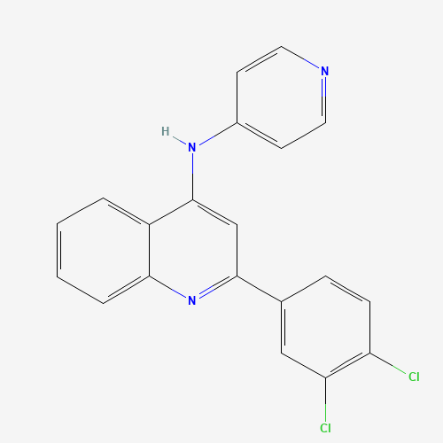 2-(3,4-dichlorophenyl)-N-pyridin-4-ylquinolin-4-amine (CAS: 1303557-69-8) - Related Chemical Product