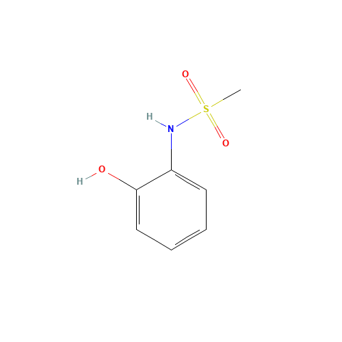 N-(2-hydroxyphenyl)methanesulfonamide (CAS: 6912-38-5) - Chemical Structure and Molecular Formula 