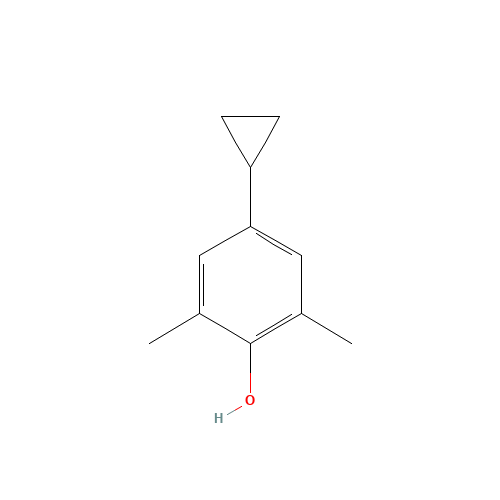 4-cyclopropyl-2,6-dimethylphenol (CAS: 914496-87-0) - Chemical Structure and Molecular Formula 