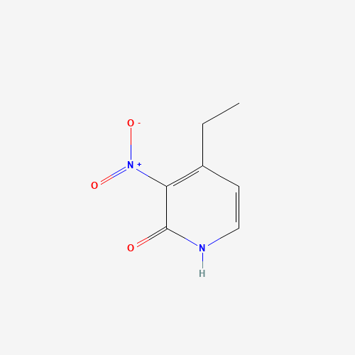 4-ethyl-3-nitro-1H-pyridin-2-one (CAS: 33252-31-2) - Chemical Structure and Molecular Formula 