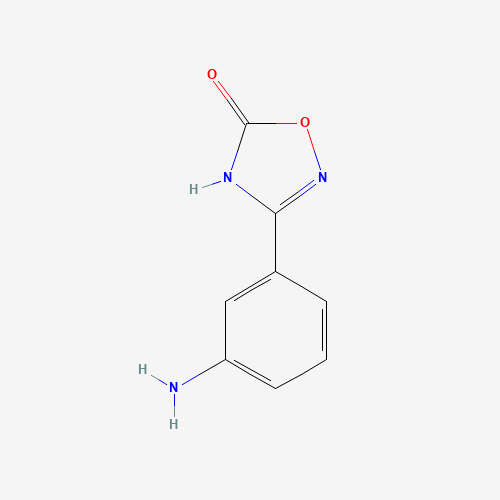 3-(3-aminophenyl)-2H-1,2,4-oxadiazol-5-one (CAS: 503469-36-1) - Chemical Structure and Molecular Formula 