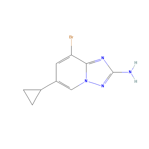 8-bromo-6-cyclopropyl-[1,2,4]triazolo[1,5-a]pyridin-2-amine (CAS: 1319068-92-2) - Related Chemical Product
