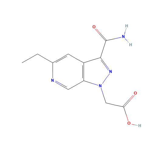 2-(3-carbamoyl-5-ethylpyrazolo[3,4-c]pyridin-1-yl)acetic acid (CAS: 1386457-69-7) - Related Chemical Product