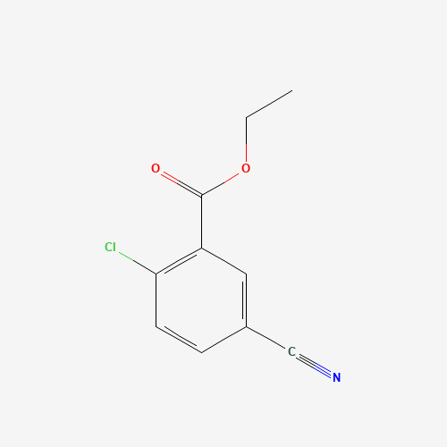ethyl 2-chloro-5-cyanobenzoate (CAS: 1261779-36-5) - Chemical Structure and Molecular Formula 