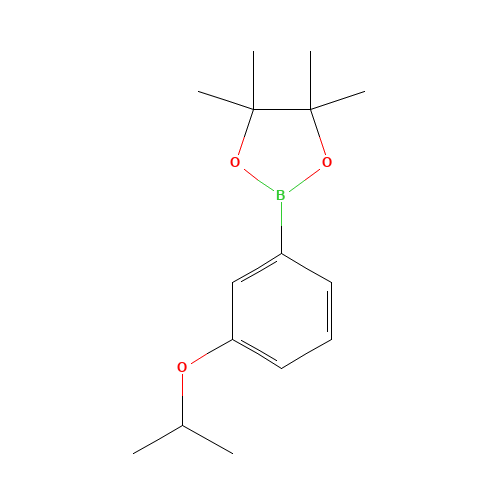 4,4,5,5-tetramethyl-2-(3-propan-2-yloxyphenyl)-1,3,2-dioxaborolane (CAS: 925916-59-2) - Chemical Structure and Molecular Formula 