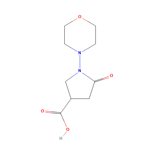 1-morpholin-4-yl-5-oxopyrrolidine-3-carboxylic acid (CAS: 1086380-62-2) - Related Chemical Product