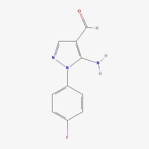 5-amino-1-(4-fluorophenyl)pyrazole-4-carbaldehyde (CAS: 1437485-36-3) - Related Chemical Product