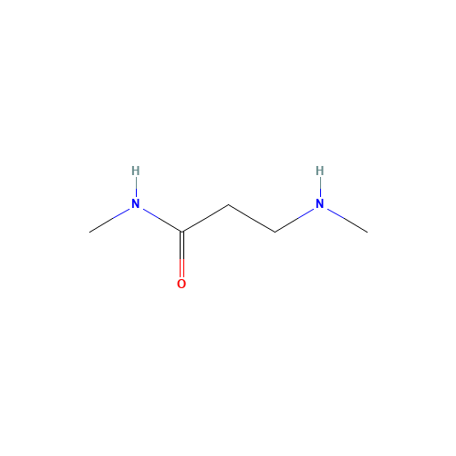 N-methyl-3-(methylamino)propanamide (CAS: 50836-82-3) - Chemical Structure and Molecular Formula 