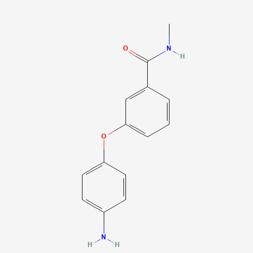 3-(4-aminophenoxy)-N-methylbenzamide (CAS: 284462-56-2) - Chemical Structure and Molecular Formula 