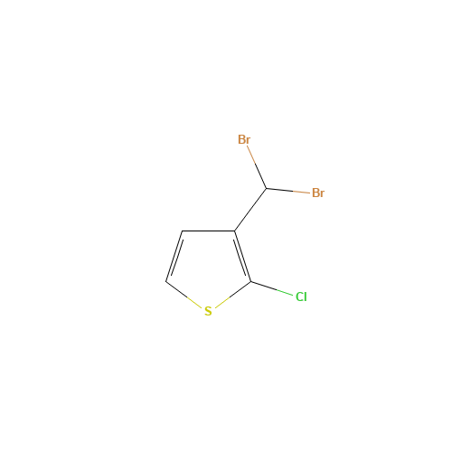 2-chloro-3-(dibromomethyl)thiophene (CAS: 57846-02-3) - Chemical Structure and Molecular Formula 