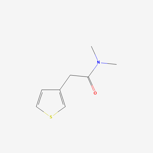 N,N-dimethyl-2-thiophen-3-ylacetamide (CAS: 197957-44-1) - Chemical Structure and Molecular Formula 