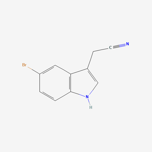 2-(5-bromo-1H-indol-3-yl)acetonitrile (CAS: 774-14-1) - Chemical Structure and Molecular Formula 
