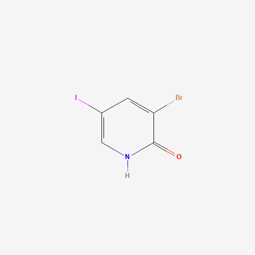3-bromo-5-iodo-1H-pyridin-2-one (CAS: 637348-81-3) - Chemical Structure and Molecular Formula 