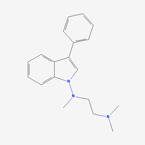 N,N,N'-trimethyl-N'-(3-phenylindol-1-yl)ethane-1,2-diamine (CAS: 60662-16-0) - Related Chemical Product