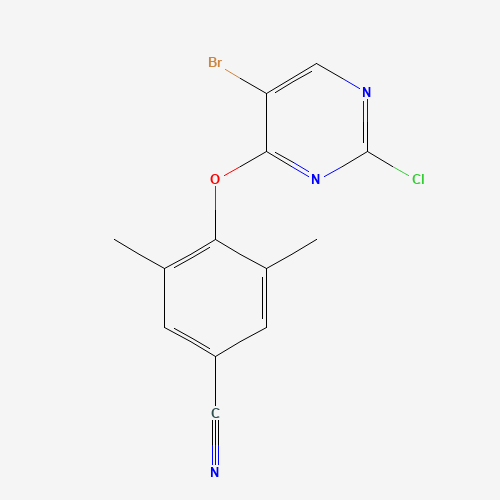 4-(5-bromo-2-chloropyrimidin-4-yl)oxy-3,5-dimethylbenzonitrile (CAS: 1039021-95-8) - Related Chemical Product