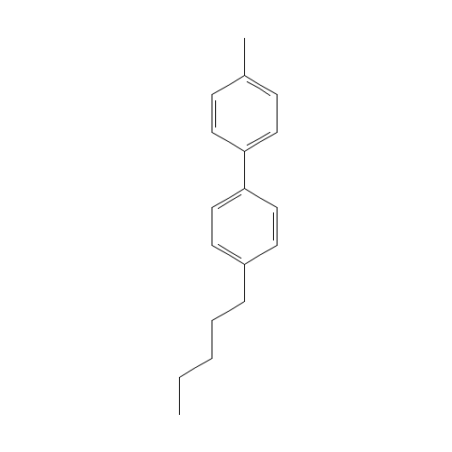 1-methyl-4-(4-pentylphenyl)benzene (CAS: 64835-63-8) - Chemical Structure and Molecular Formula 