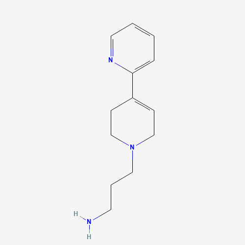 3-(4-pyridin-2-yl-3,6-dihydro-2H-pyridin-1-yl)propan-1-amine (CAS: 179482-69-0) - Chemical Structure and Molecular Formula 